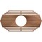 Ekena Millwork Chrysler Wood Fretwork Pierced Ceiling Medallion, Walnut, 26"W x 13"H x 6 7/8"ID x 1/4"T CMWP26X13X0250CSWA - alternate 1